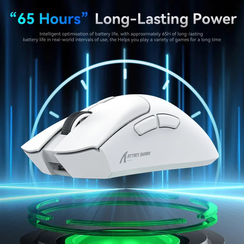 Attack Shark R1 Wireless Gaming Mouse - 18000 DPI, 1000Hz, Tri-Mode Connection