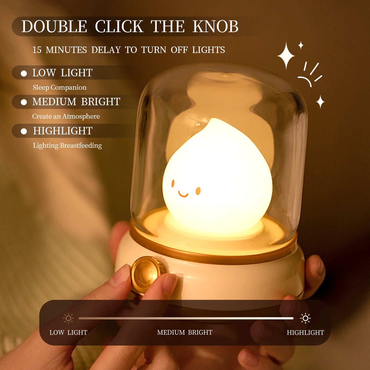 Mini USB Rechargeable Cartoon LED Desk Lamp