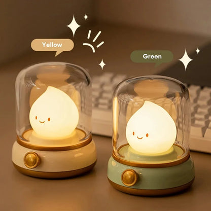 Mini USB Rechargeable Cartoon LED Desk Lamp