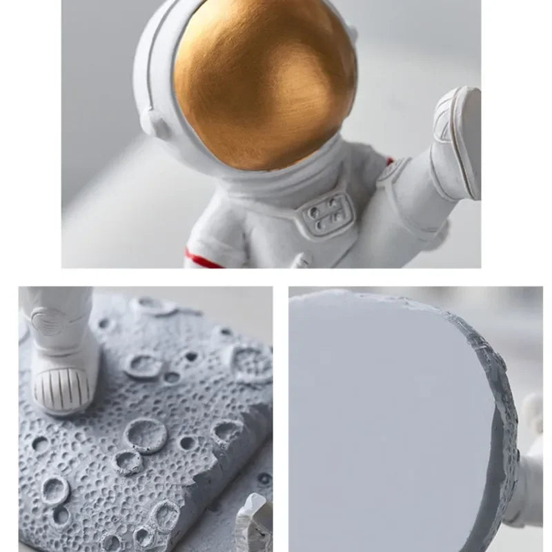 Nordic Astronaut Phone Holder - Resin Desk Decoration & Gift